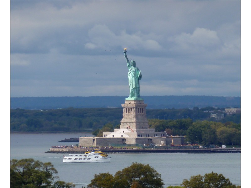 Statue of Liberty as seen from our cruise ship